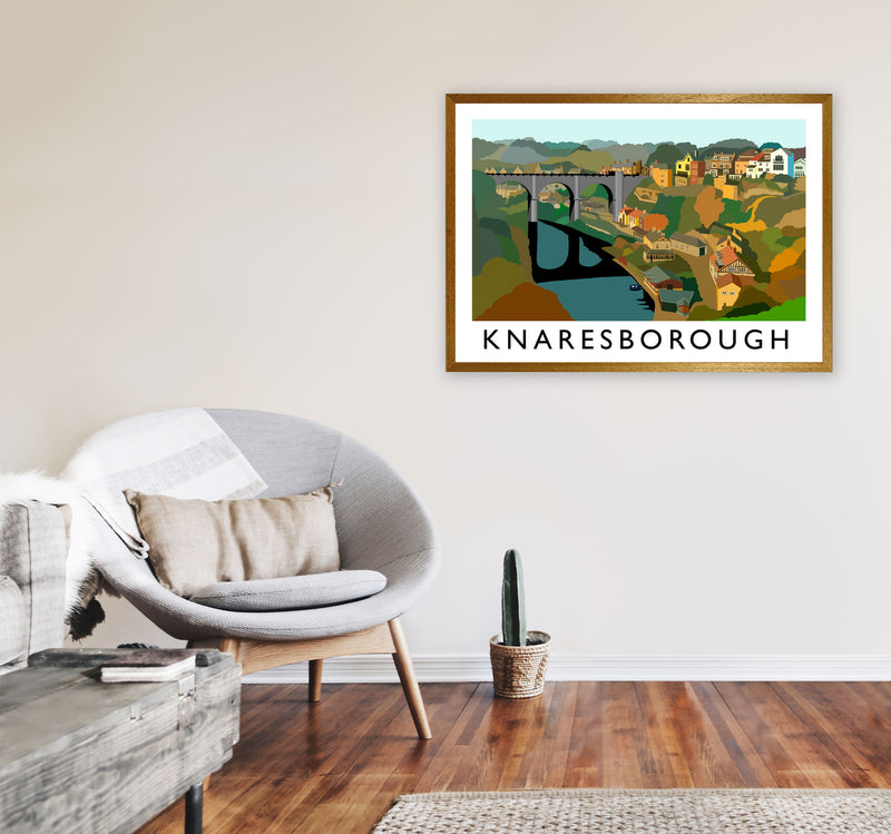 Knaresborough Framed Digital Art Print by Richard O'Neill A1 Print Only