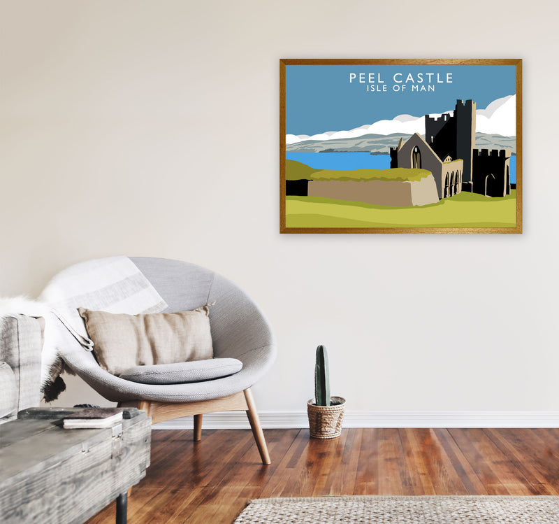 Peel Castle Isle of Man Art Print by Richard O'Neill A1 Print Only