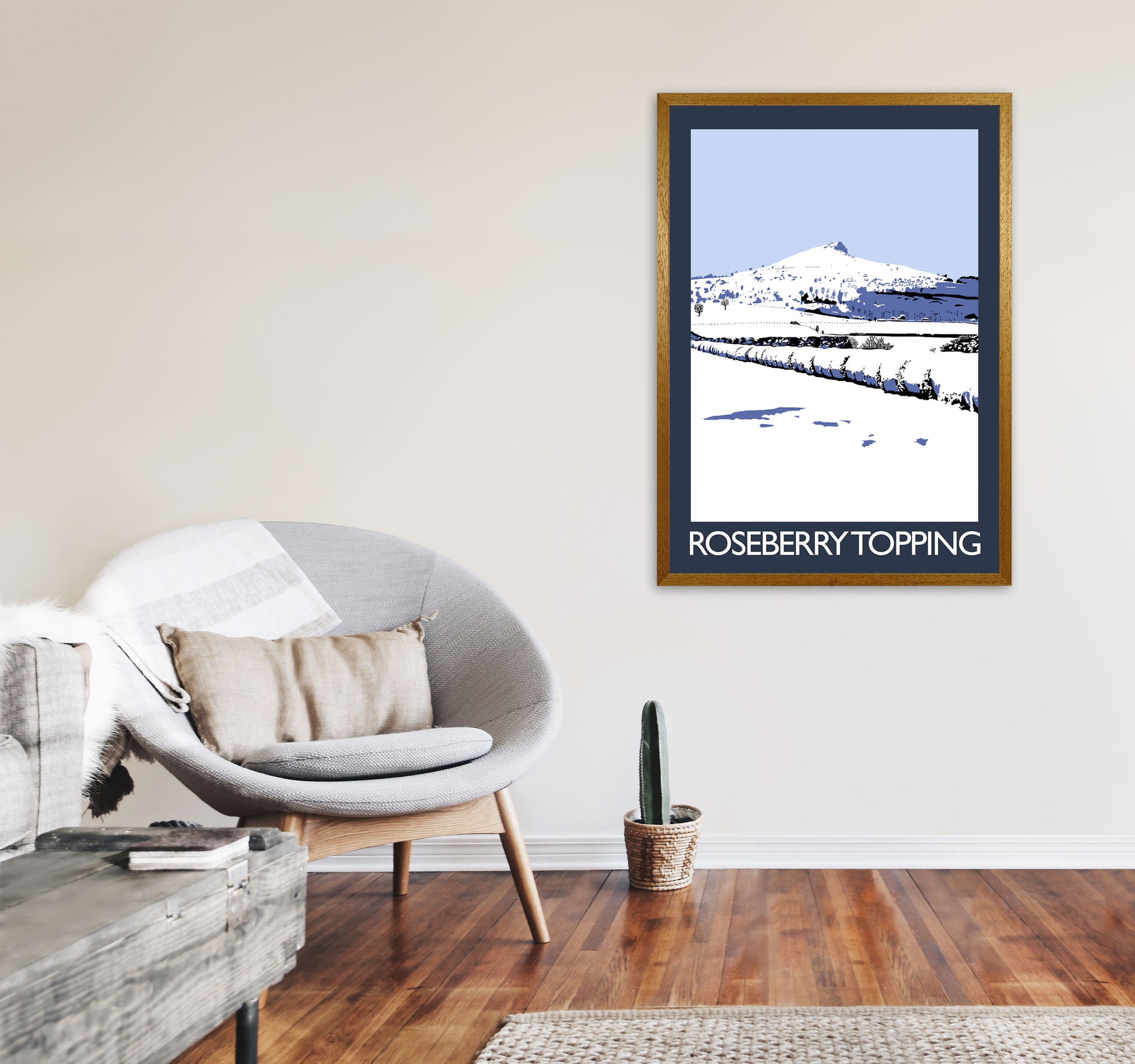 Roseberry Topping Art Print by Richard O'Neill A1 Print Only