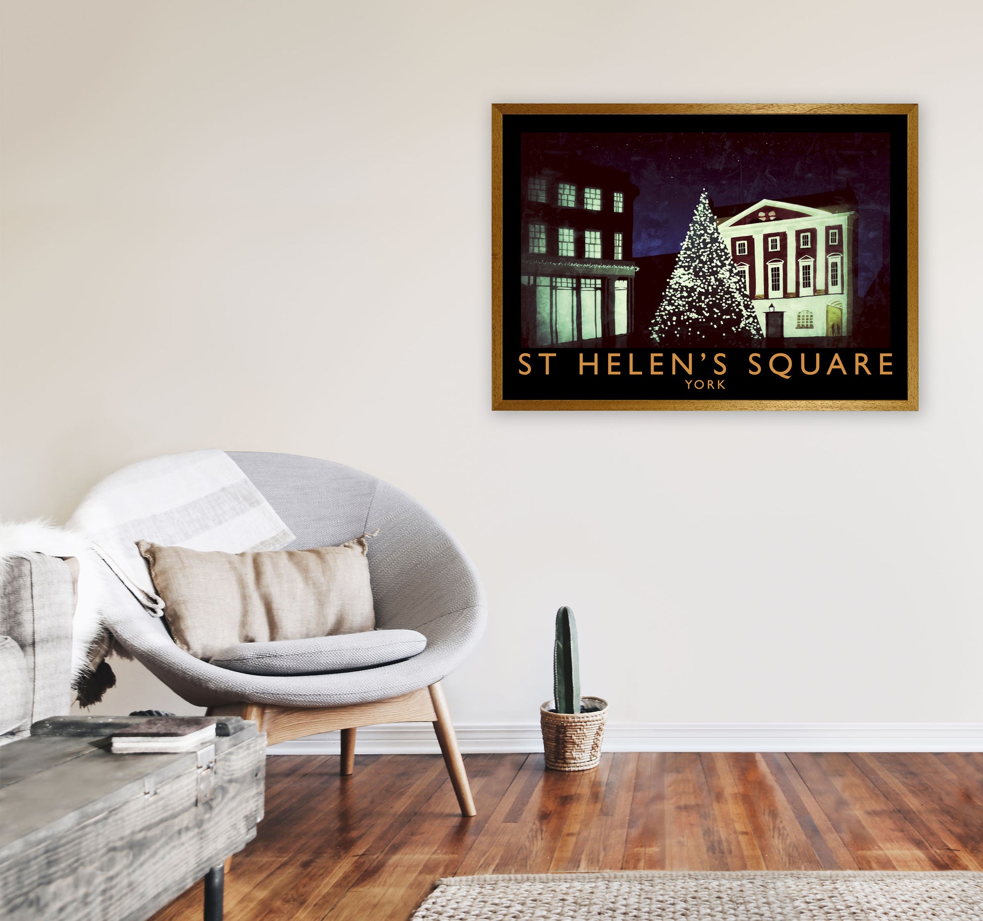 St Helen's Square Art Print by Richard O'Neill A1 Print Only