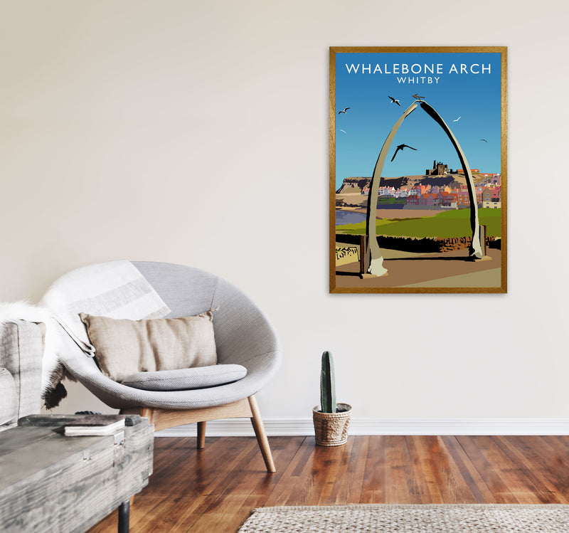 Whalebone Arch Whitby Art Print by Richard O'Neill A1 Print Only