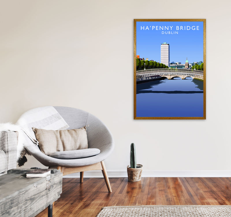 Ha'Penny Bridge by Richard O'Neill A1 Print Only
