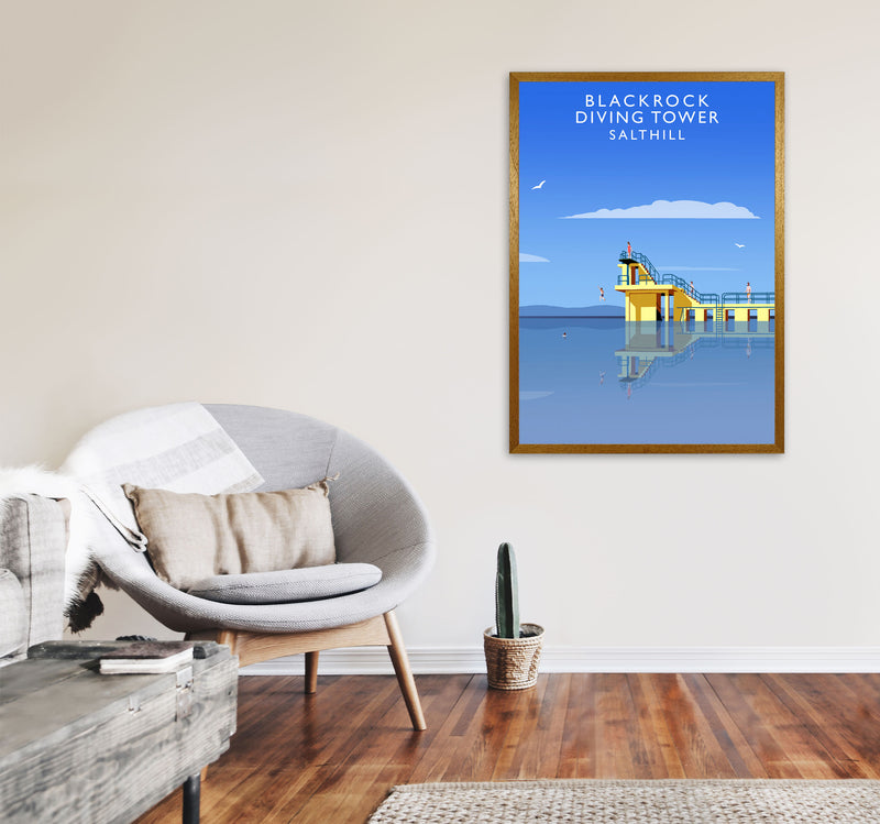 Blackrock Diving Tower (Portrait) by Richard O'Neill A1 Print Only