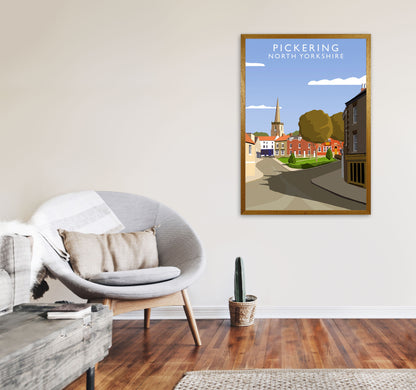 Pickering (Portrait) by Richard O'Neill Yorkshire Art Print, Travel Poster A1 Print Only