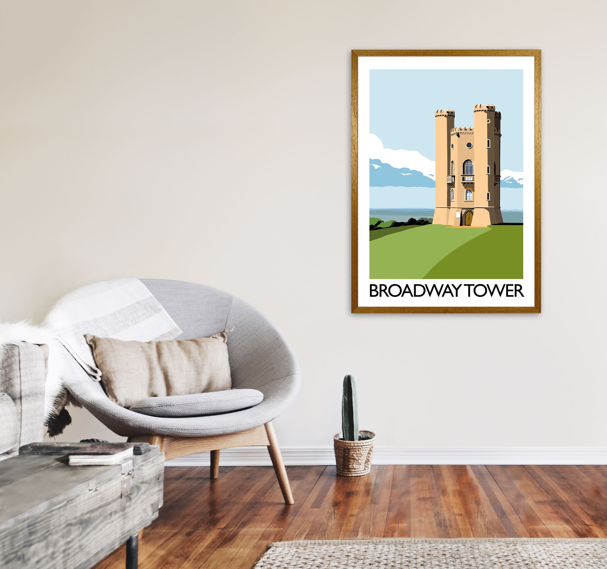 Broadway Tower Art Print by Richard O'Neill A1 Print Only