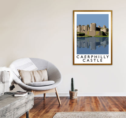 Caerphilly Castle Portrait by Richard O'Neill A1 Print Only