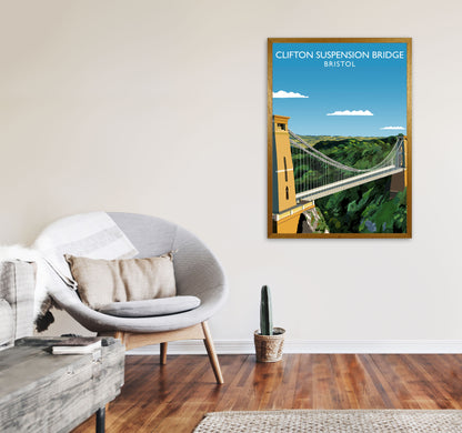Clifton Suspension Bridge Bristol Framed Art Print by Richard O'Neill A1 Print Only