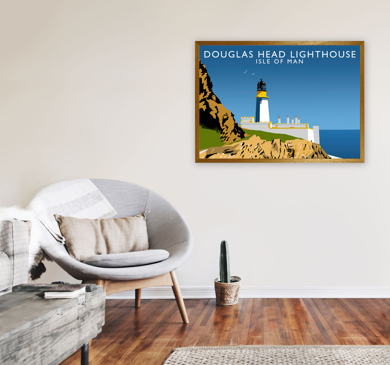 Douglas Head Lighthouse Portrait by Richard O'Neill A1 Print Only
