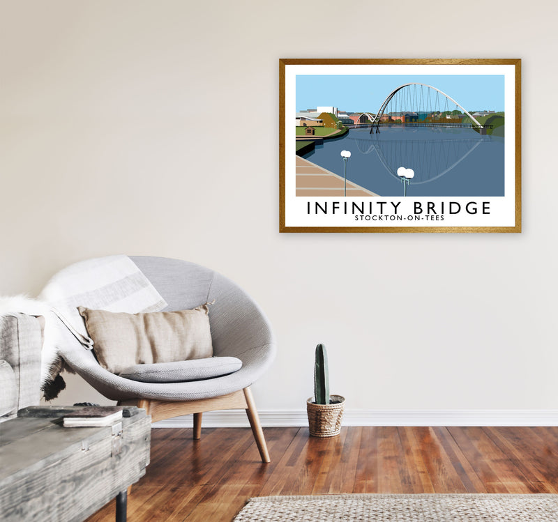 Infinity Bridge Stockton-On-Tees Art Print by Richard O'Neill A1 Print Only