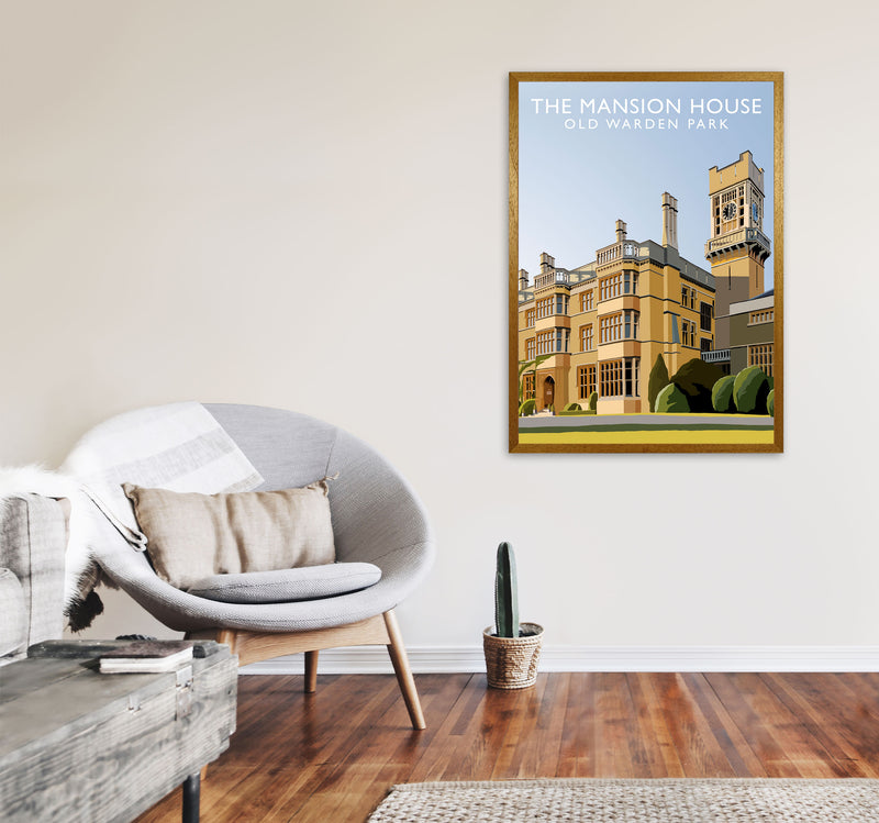 The Mansion House Old Warden Park Travel Art Print by Richard O'Neill A1 Print Only
