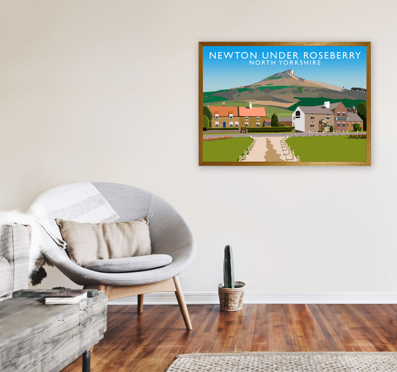 Newton Under Roseberry North Yorkshire Digital Art Print by Richard O'Neill A1 Print Only