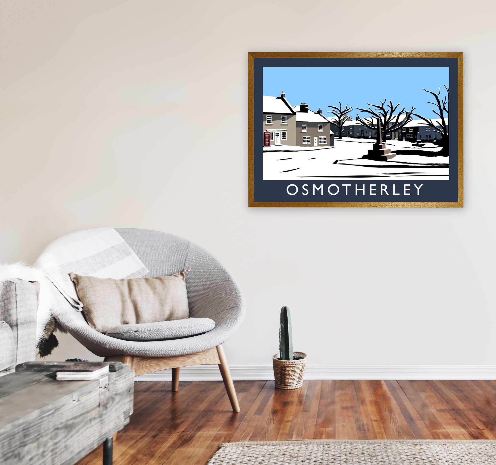 Osmotherley Travel Art Print by Richard O'Neill, Framed Wall Art A1 Print Only