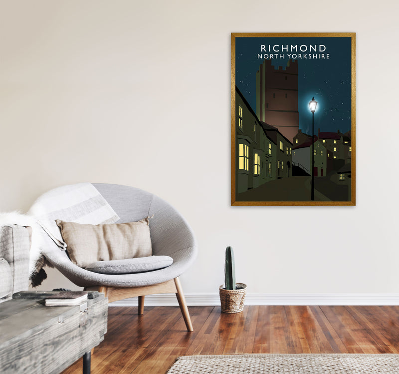 Richmond North Yorkshire Travel Art Print by Richard O'Neill A1 Print Only