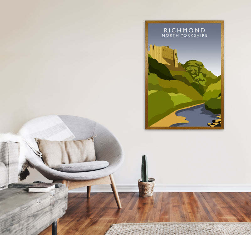 Richmond North Yorkshire Travel Art Print by Richard O'Neill A1 Print Only