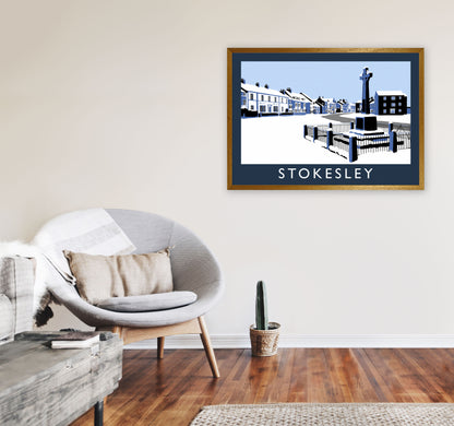 Stokesley Travel Art Print by Richard O'Neill, Framed Wall Art A1 Print Only