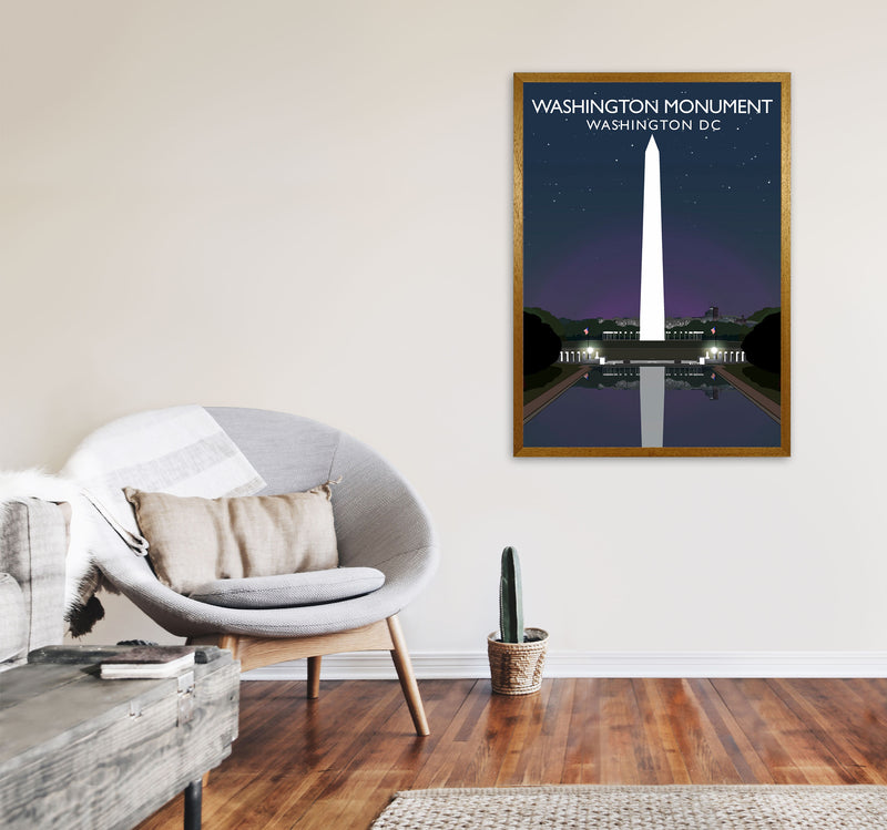 Washington Monument Washington DC Travel Art Print by Richard O'Neill A1 Print Only