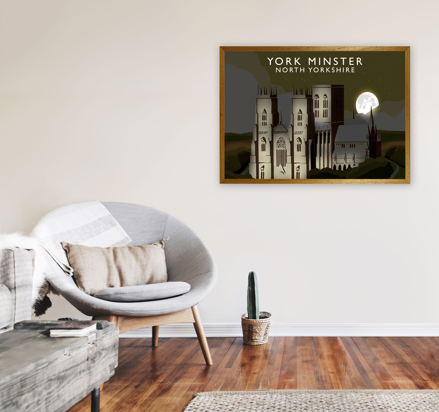York Minster Framed Digital Art Print by Richard O'Neill A1 Print Only