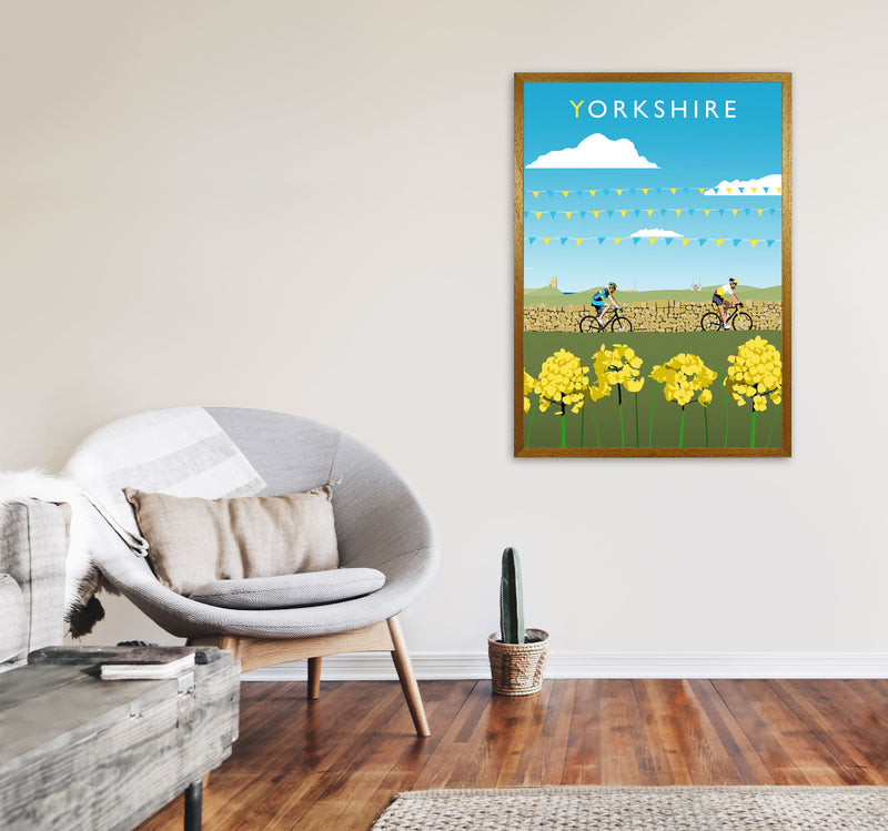 Yorkshire Framed Digital Art Print by Richard O'Neill A1 Print Only