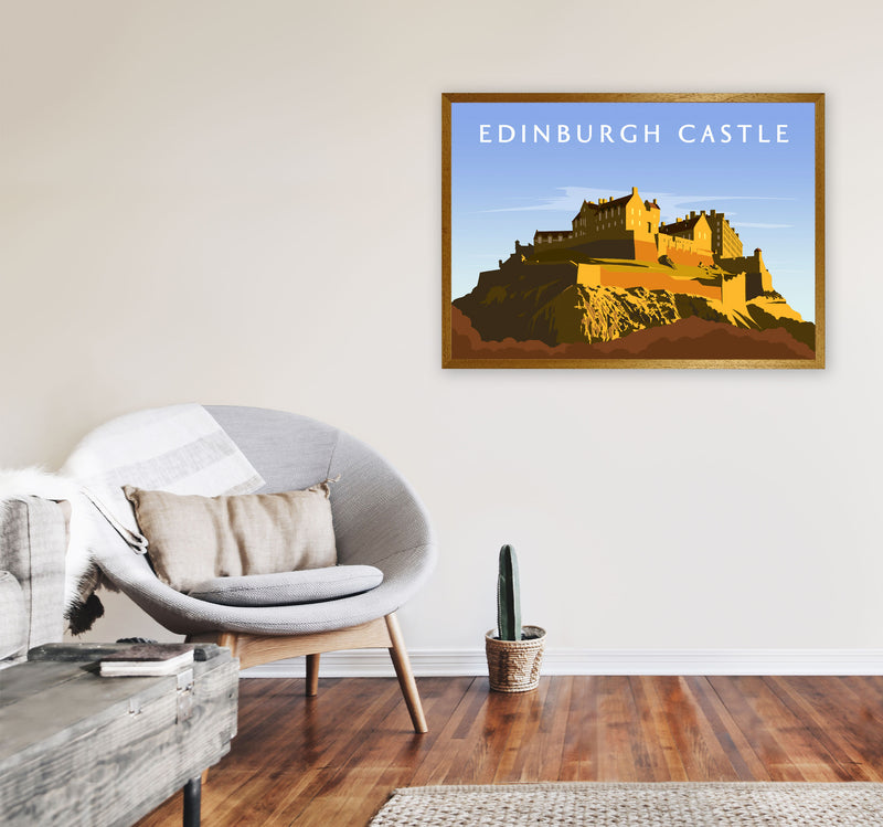 Edinburgh Castle Art Print by Richard O'Neill A1 Print Only