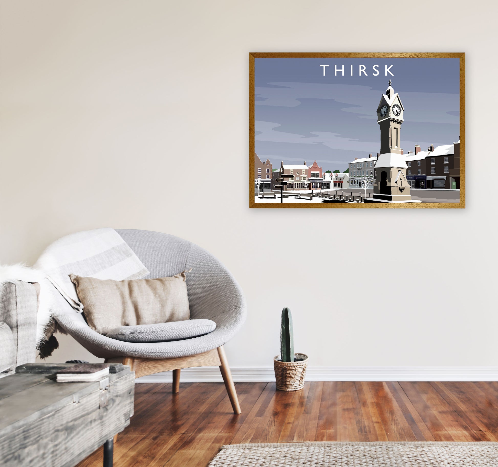 Thirsk 2 (snow) by Richard O'Neill A1 Print Only