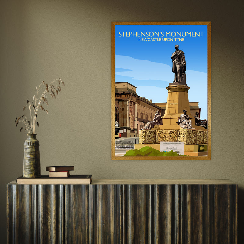 Stephenson's Monument by Richard O'Neill A1 Oak Frame