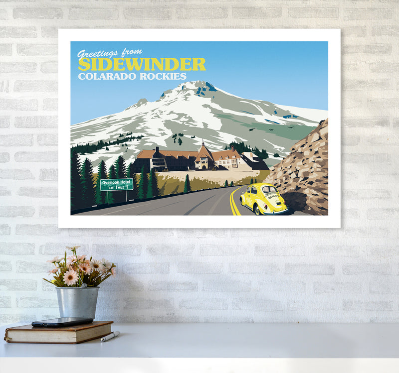 Overlook Hotel Art Print by Richard O'Neill A1 Black Frame