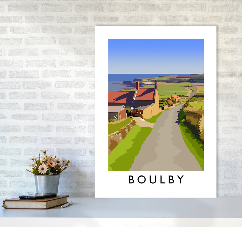 Boulby 2 Portrait Art Print by Richard O'Neill A1 Black Frame