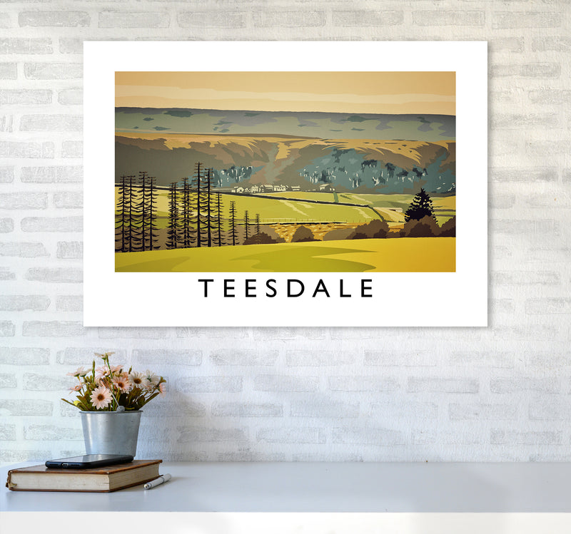 Teesdale Art Print by Richard O'Neill A1 Black Frame