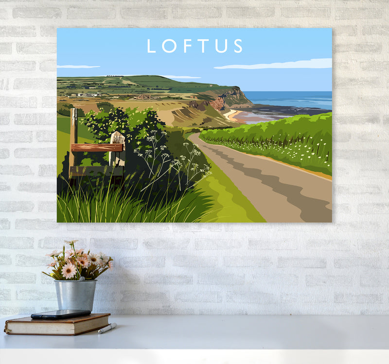 Loftus Travel Art Print by Richard O'Neill A1 Black Frame