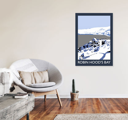 Robin Hood's Bay Art Print by Richard O'Neill A1 Black Frame