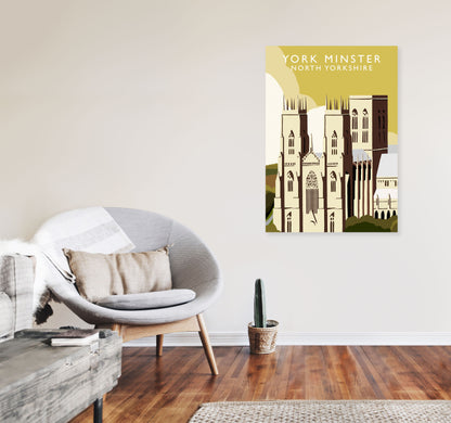 York Minster Art Print by Richard O'Neill A1 Black Frame