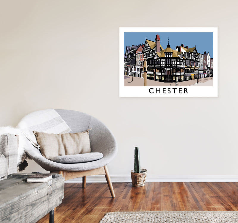 Chester by Richard O'Neill A1 Black Frame