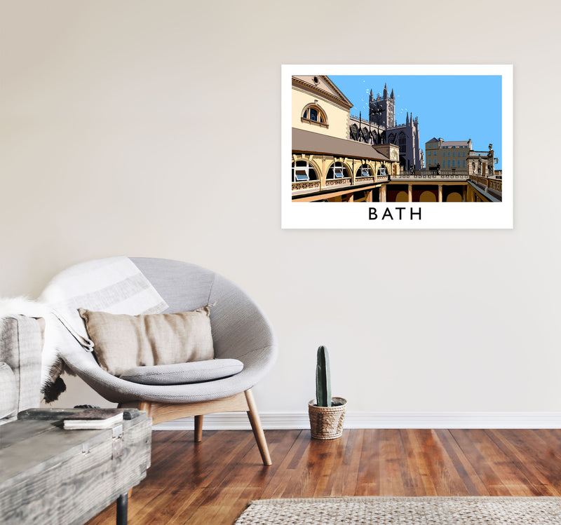 Bath by Richard O'Neill A1 Black Frame