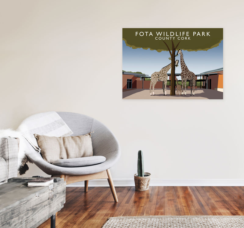 Fota Wildlife Park by Richard O'Neill A1 Black Frame