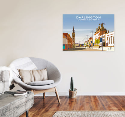 Darlington (Landscape) by Richard O'Neill A1 Black Frame