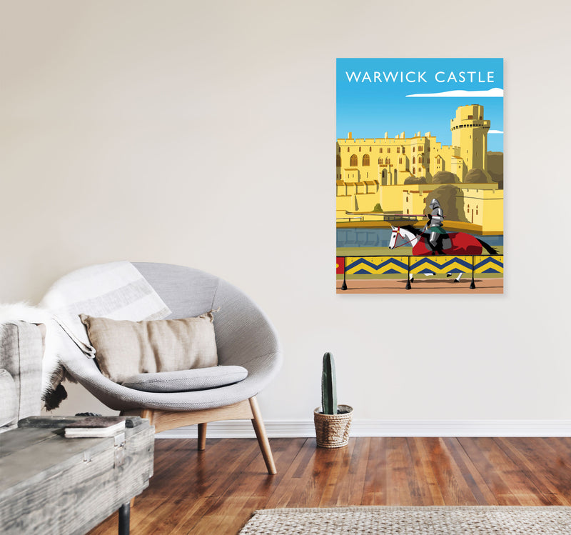 Warwick Castle Portrait by Richard O'Neill A1 Black Frame