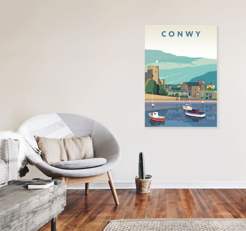 Conwy Art Print by Richard O'Neill A1 Black Frame