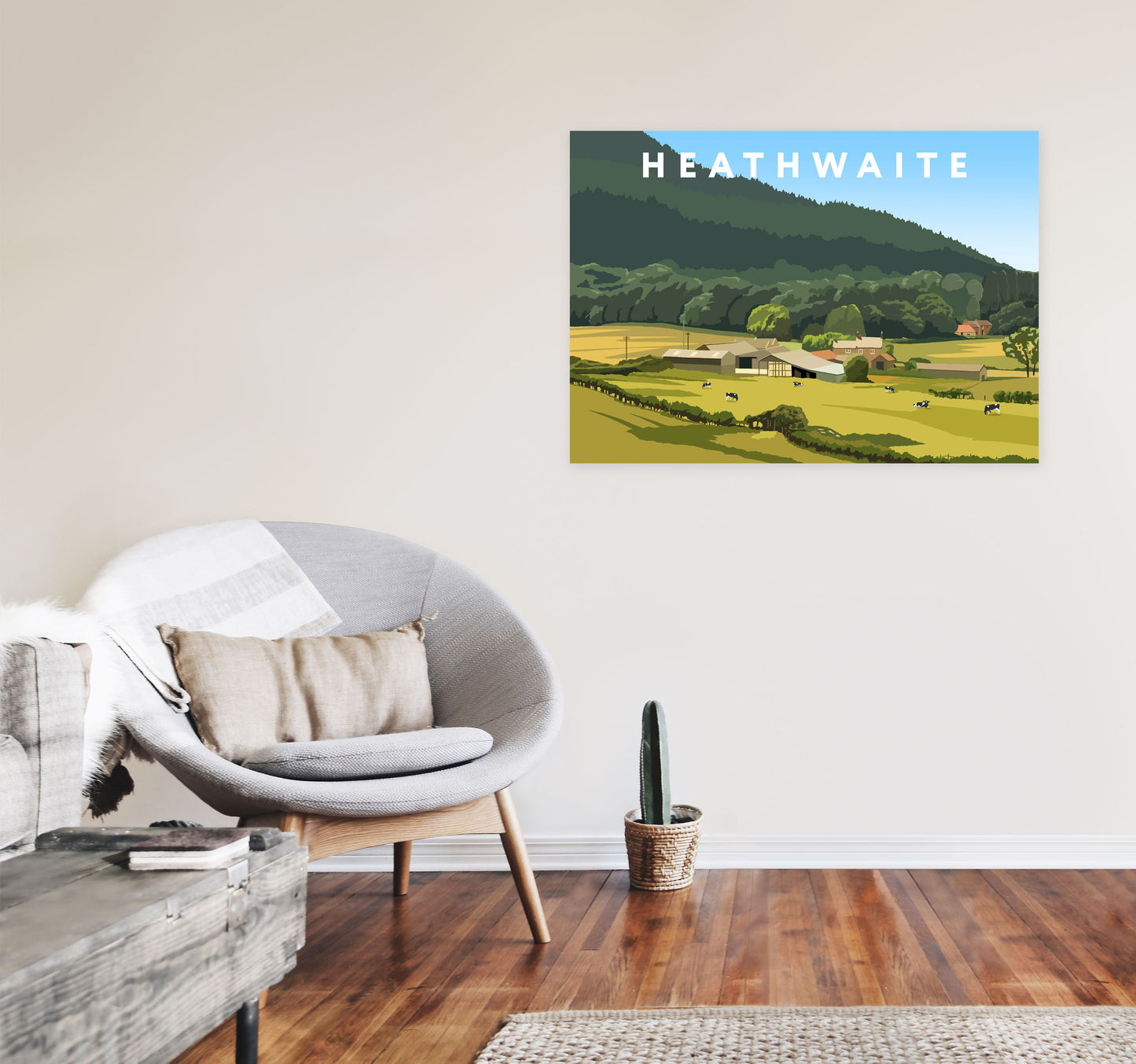 Heathwaite by Richard O'Neill A1 Black Frame