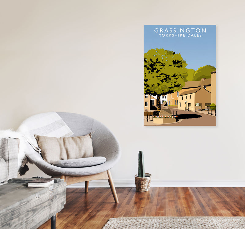 Grassington2 Portrait by Richard O'Neill A1 Black Frame