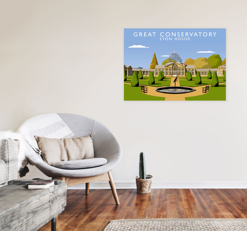 Great Conservatory Syon House by Richard O'Neill A1 Black Frame