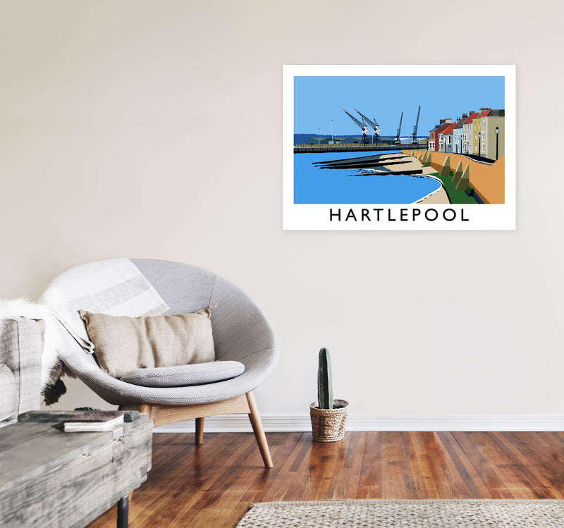 Hartlepool by Richard O'Neill A1 Black Frame