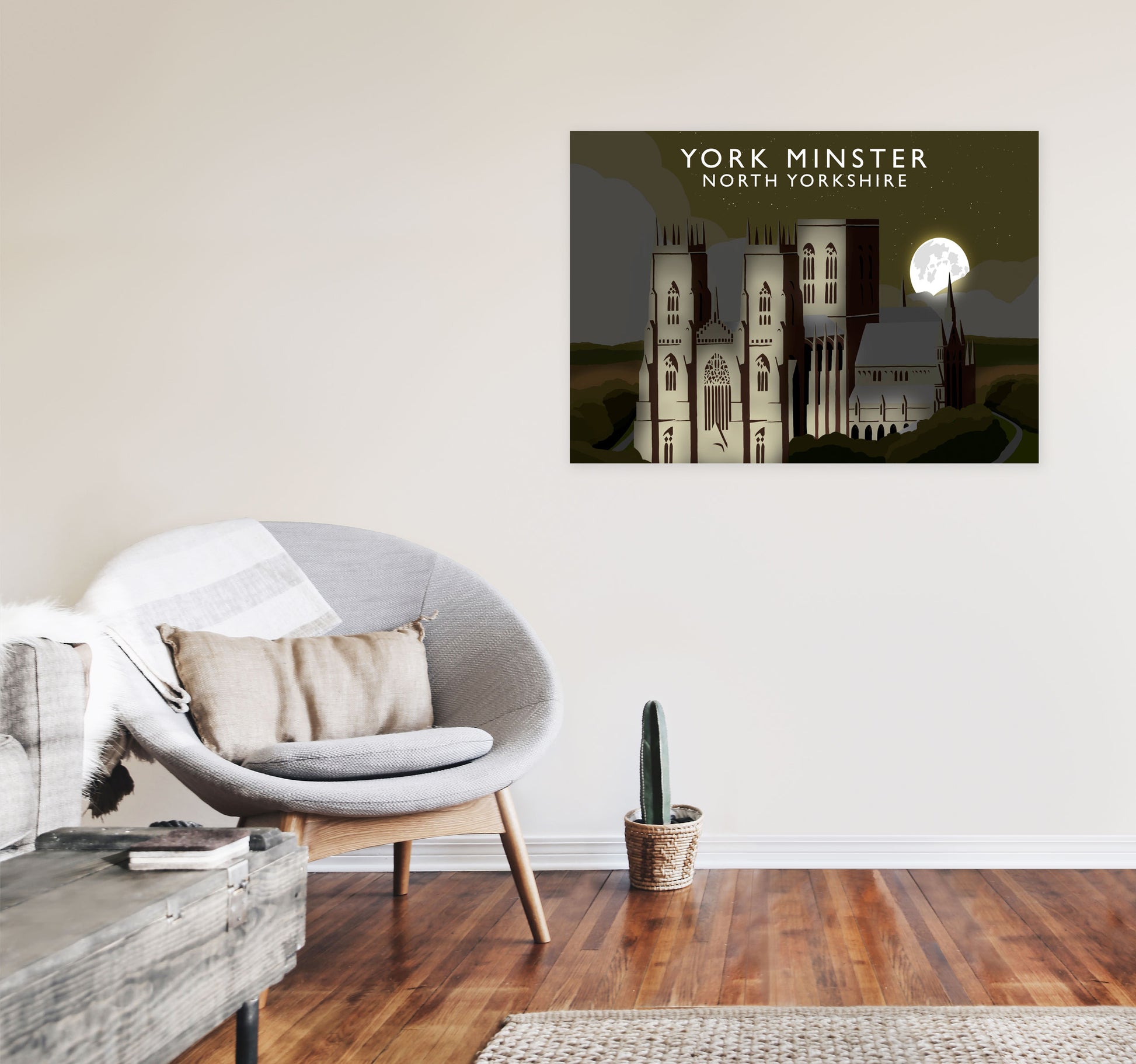 York Minster Framed Digital Art Print by Richard O'Neill A1 Black Frame