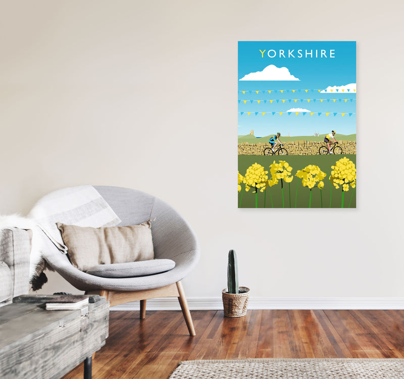 Yorkshire Framed Digital Art Print by Richard O'Neill A1 Black Frame