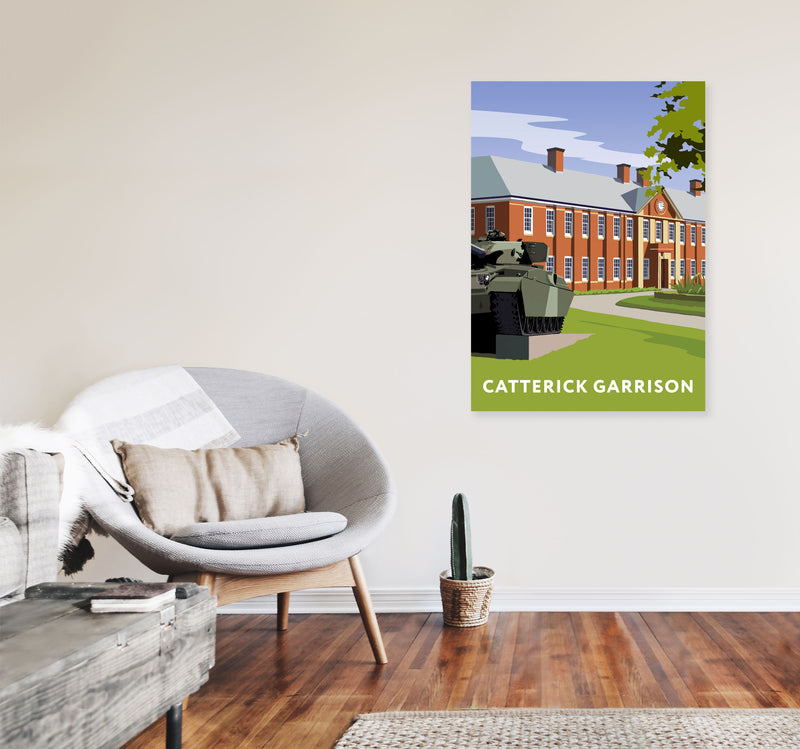 Catterick Garrison Portrait by Richard O'Neill A1 Black Frame