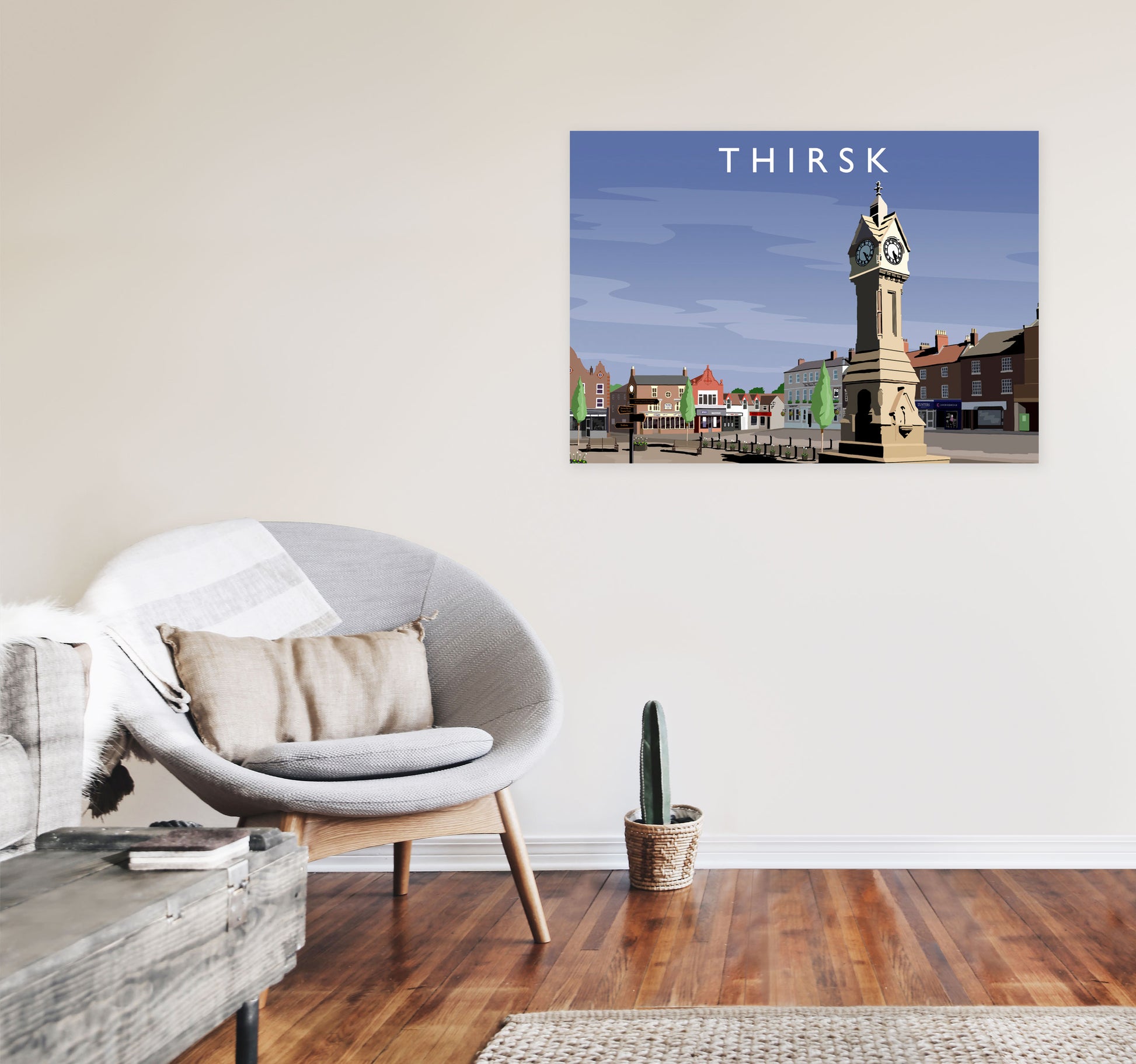 Thirsk 2 by Richard O'Neill A1 Black Frame