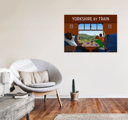 Yorkshire by Train 1 by Richard O'Neill A1 Black Frame
