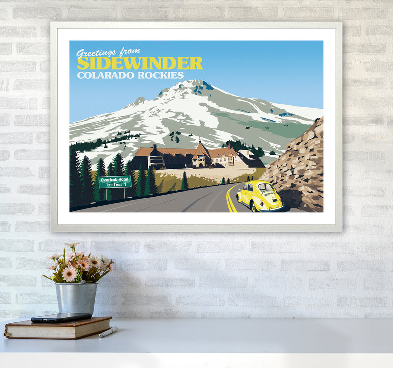 Overlook Hotel Art Print by Richard O'Neill A1 Oak Frame