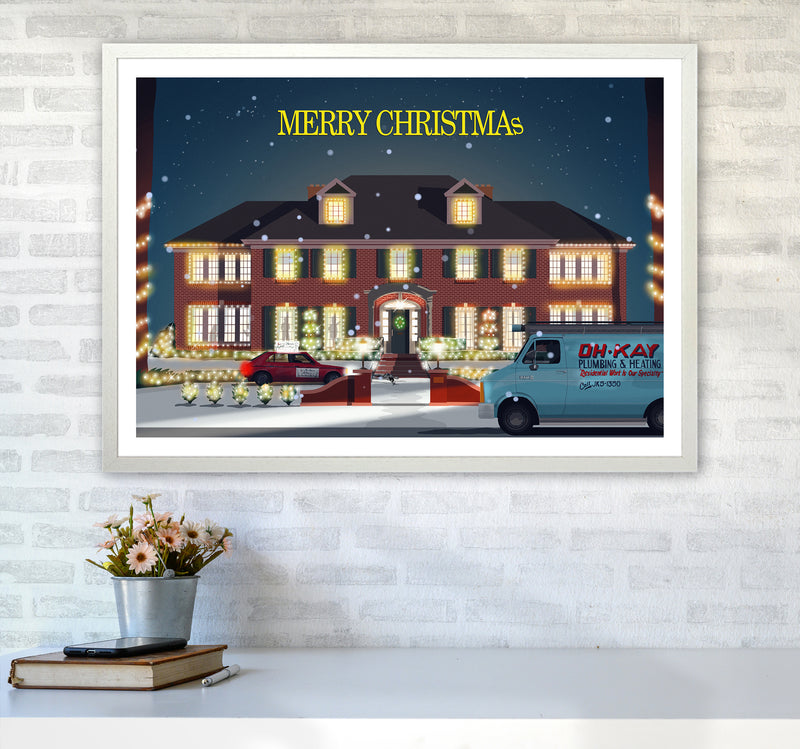 Home Alone Art Print by Richard O'Neill A1 Oak Frame