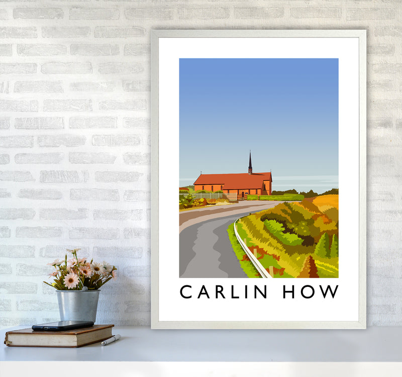 Carlin How Portrait Art Print by Richard O'Neill A1 Oak Frame