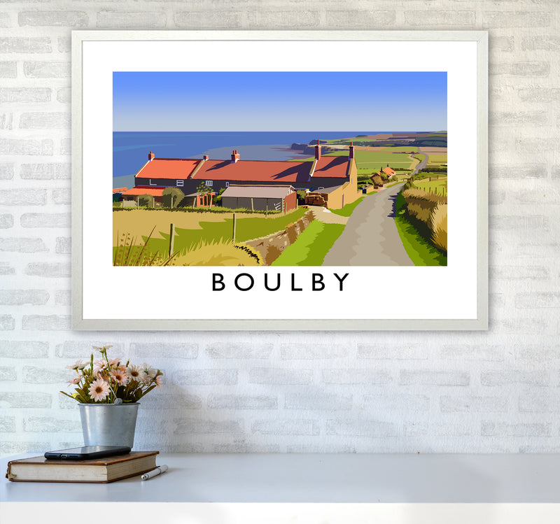Boulby 2 Art Print by Richard O'Neill A1 Oak Frame